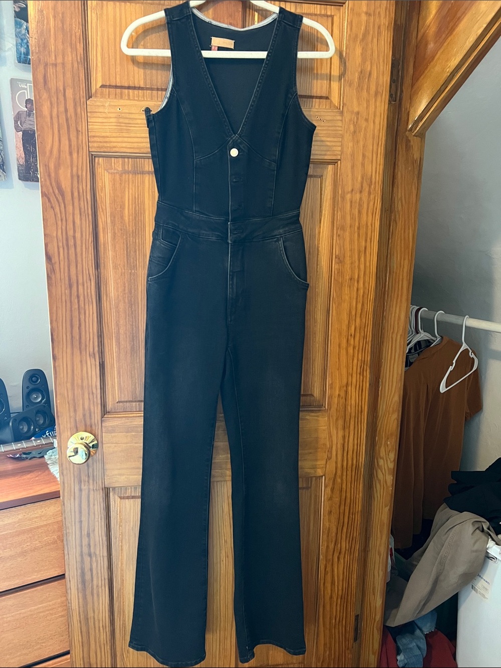 Anthropologie Black Women’s Denim Jumpsuit